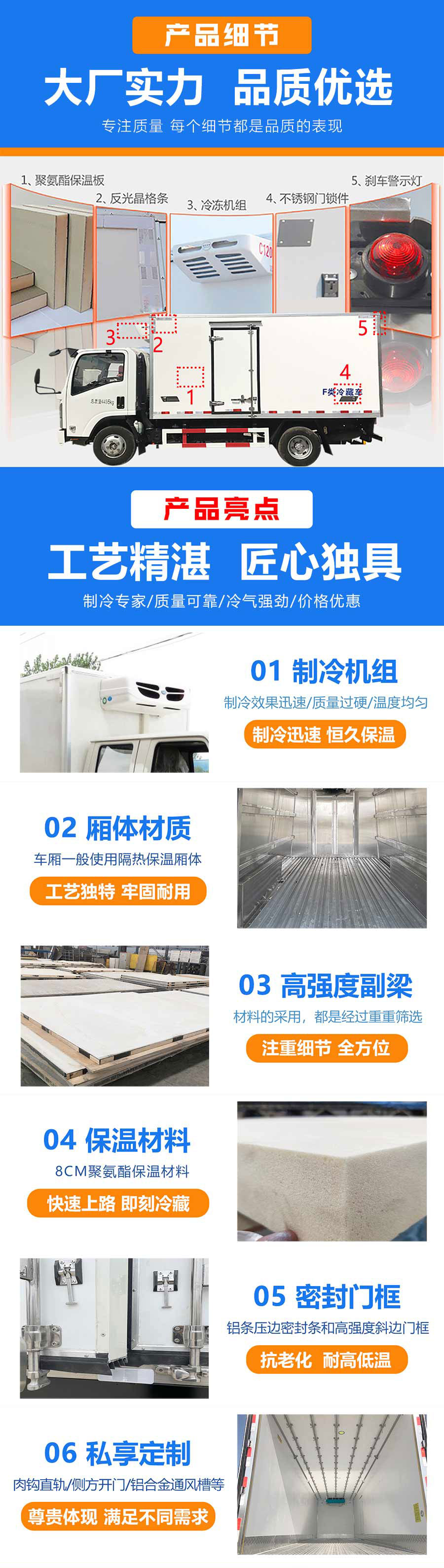 解放J6L小三軸冷藏車(chē)